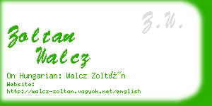 zoltan walcz business card